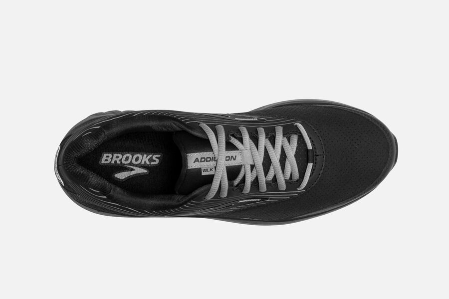 Brooks Running Shoes Mens Black - Addiction Walker Suede - 4951-SBMUQ